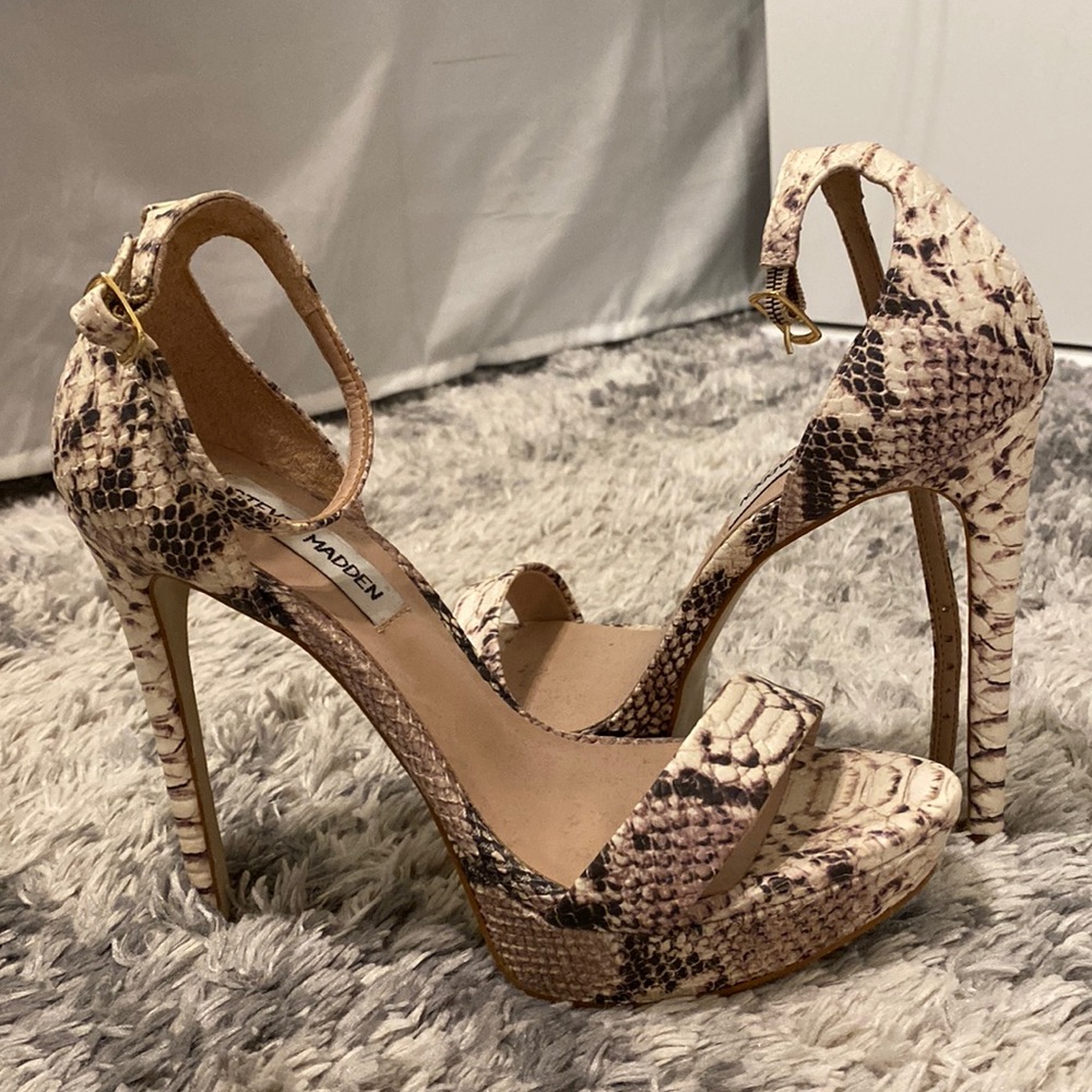 Steve Madden Snake Print Heels - image 1